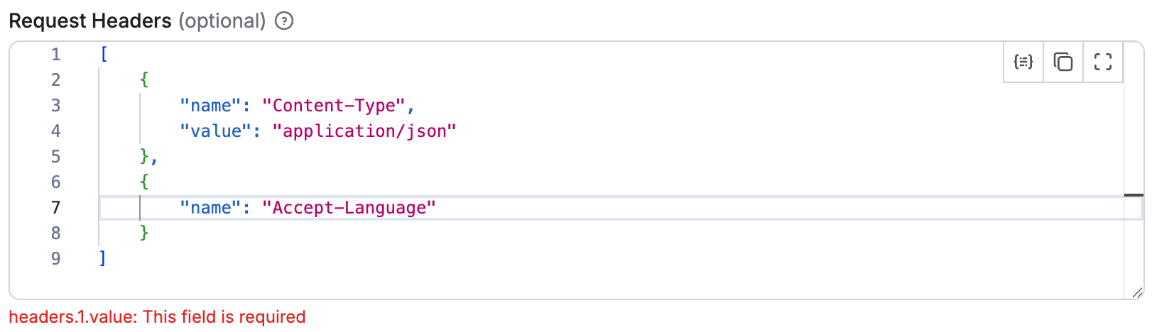 Apify Actor input schema with sub-schema array
